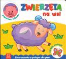 Zwierzęta na wsi. Kolorowanka z grubym obrysem
